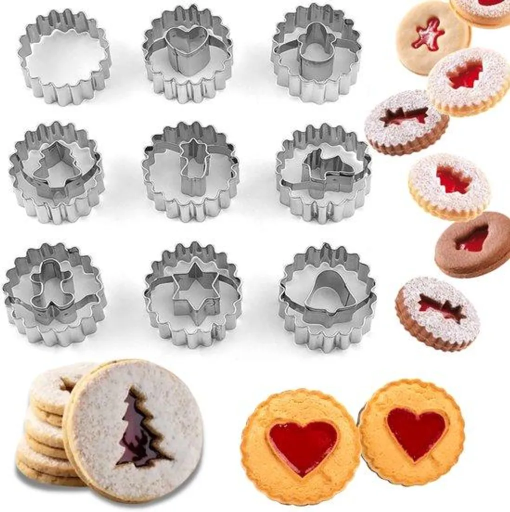 Emporte-pièces ronds en acier inox pour biscuits et pâtisserie fondant