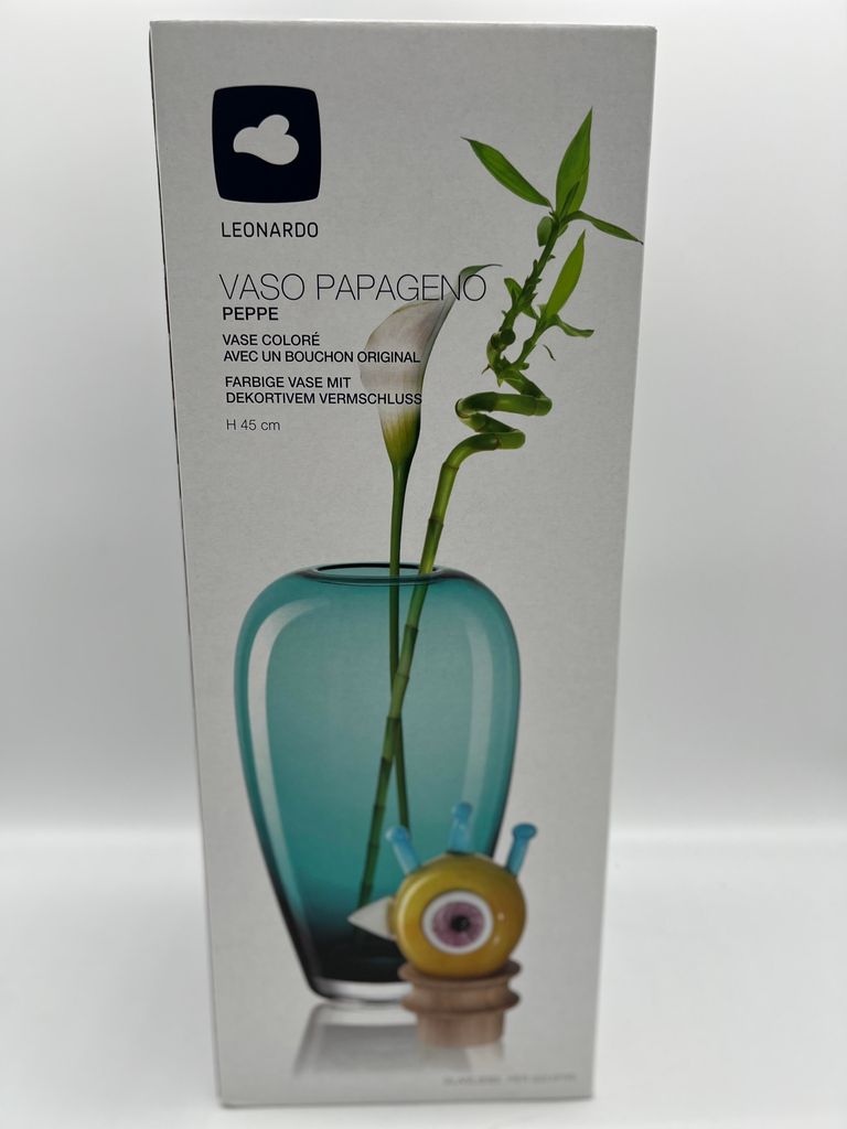 Leonardo Papageno Peppe vase en verre vase à oiseaux Image du produit 