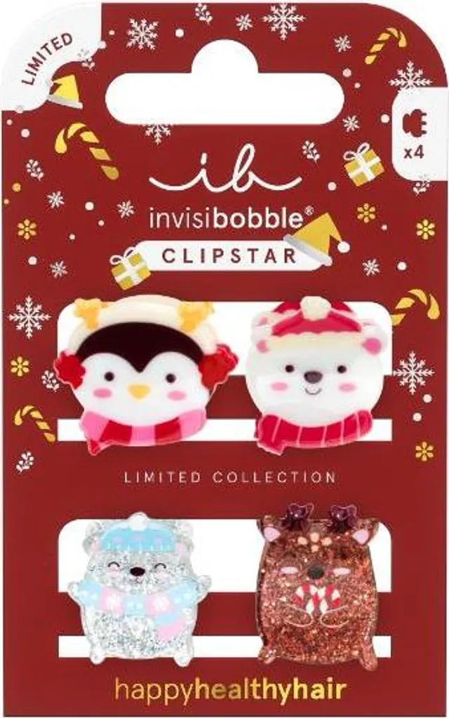 Accessoires de coiffure Invisibobble pour coiffer les enfants cet hiver x4