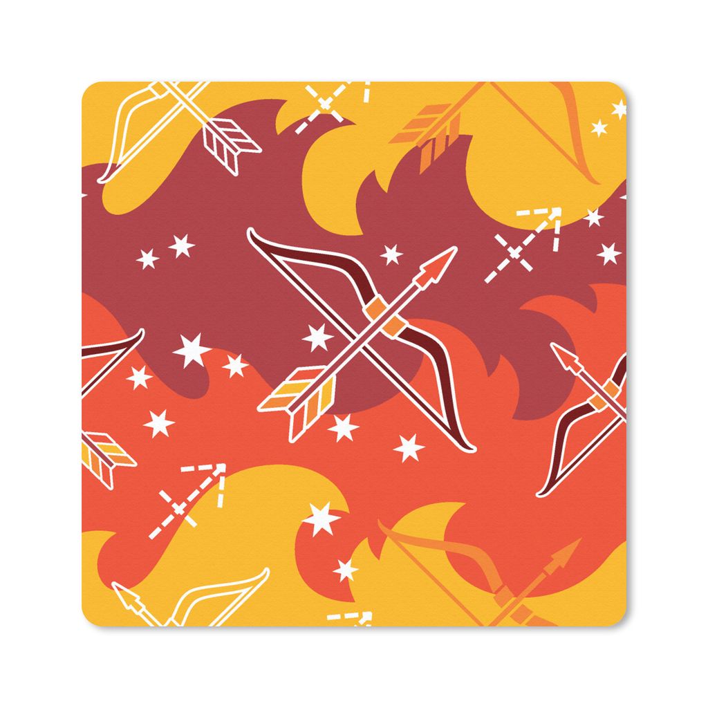 MuchoWow Mauspad Mousepad Schütze - Tierkreiszeichen - Design 30x30 cm - Mousepads - Maus Mat - Pad - Mausunterlage - Gaming