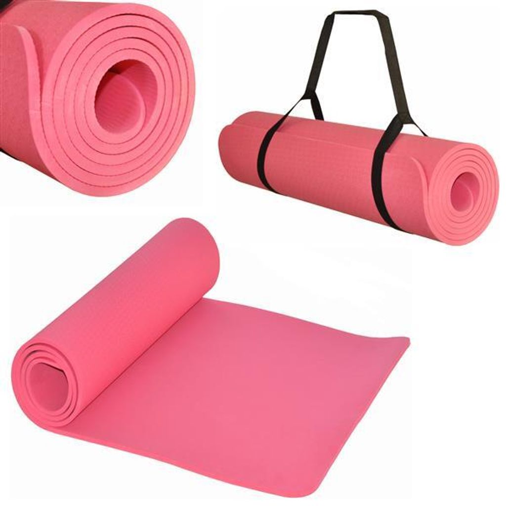 XXL Komfort Yogamatte PINK – Hautfreundlich, gelenkschonend,