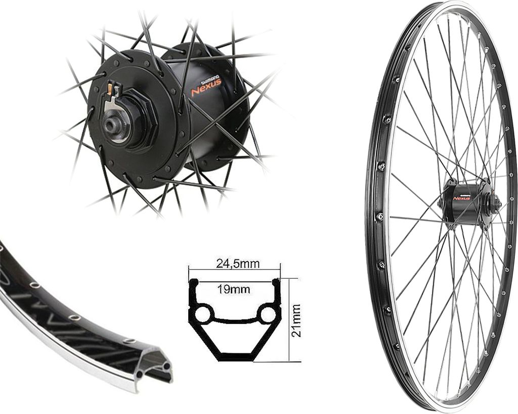 Bärwinkels Vorderrad 28" Laufrad Hohlkammer 19-622 Shimano Produktbild 