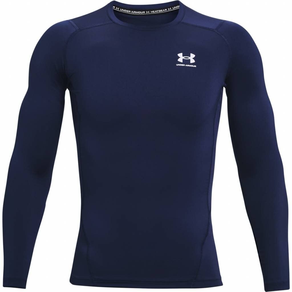 UNDER ARMOUR HeatGear Armour langarm Funktionsshirt Herren 410 - midnight navy/white XS