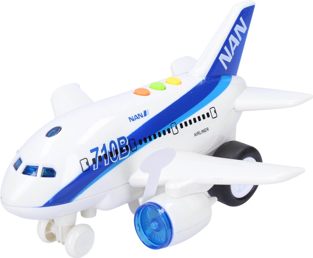 Flugzeug 19 cm mit Licht- und Soundeffekten Produktbild 