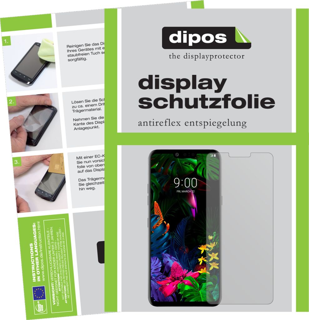 2x Schutzfolie für LG G8 ThinQ matt Displayschutzfolie Folie Display Schutz