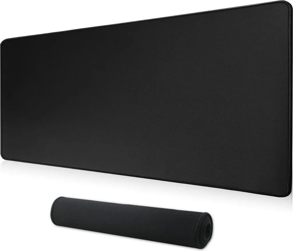 Tapis de Souris Gaming XXL Antidérapant et Imperméable en Noir 60x30