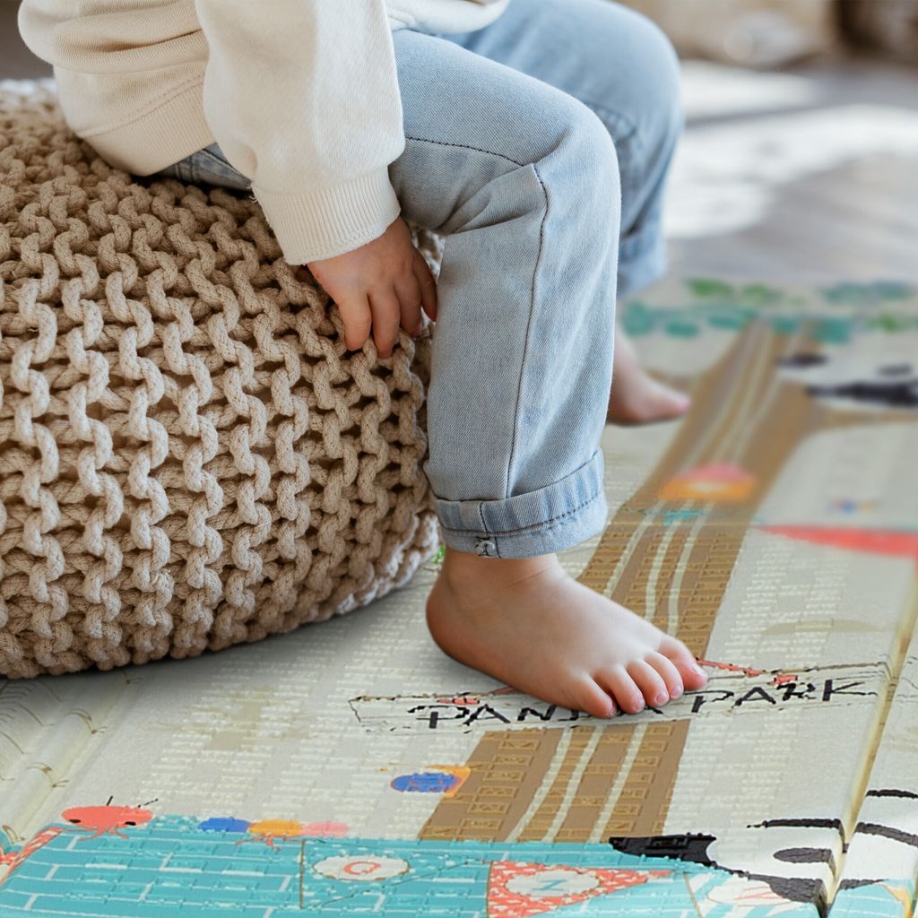 Relaxdays Spielmatte Für Babys – Faltbar, Schadstofffrei & Beidseitig Mit Tier-Motiven