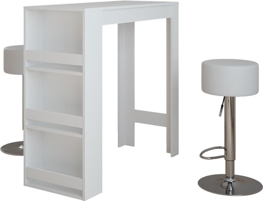 Stojací barový stůl se židlemi Vicco Repose Bílá 45 x 110 Obrázek produktu 