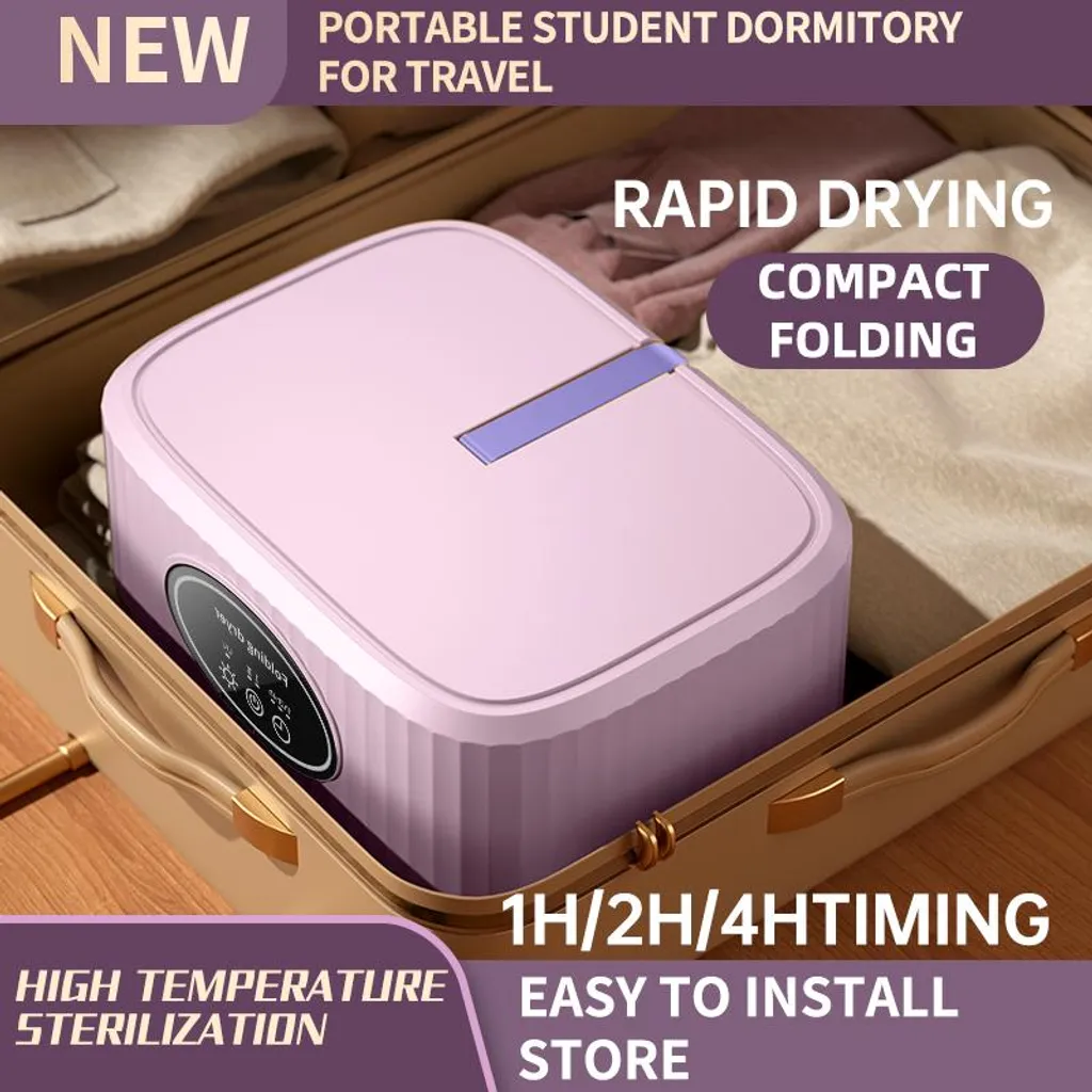 Sèche-linge compact avec stérilisation UV et minuterie intégrée
