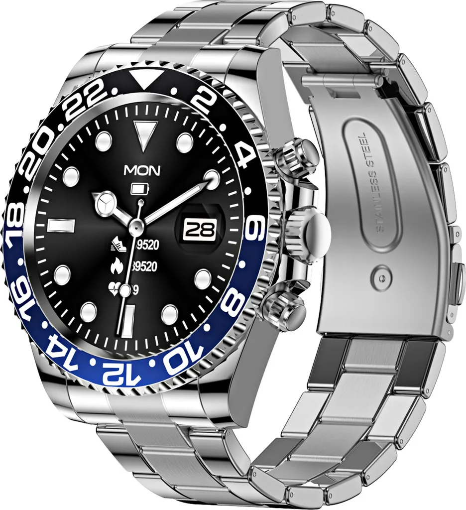 A12 Smartwatch Chiamata Bluetooth: Braccialetto Sportivo IP67 Uomo