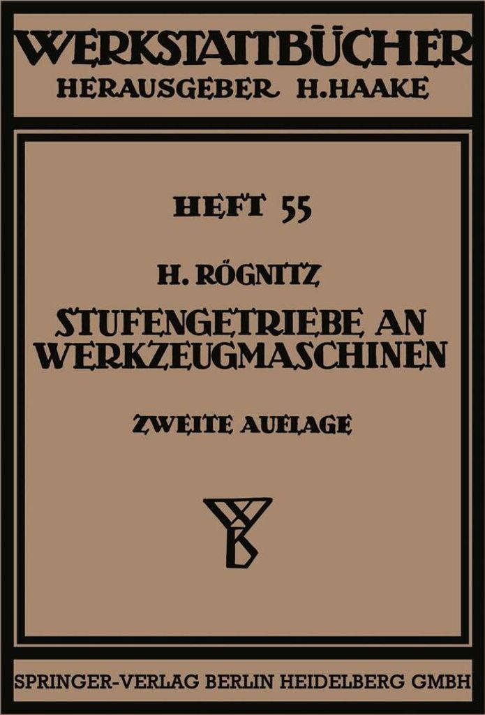 Stufengetriebe an Werkzeugmaschinen mit kreisender Hauptbewegung