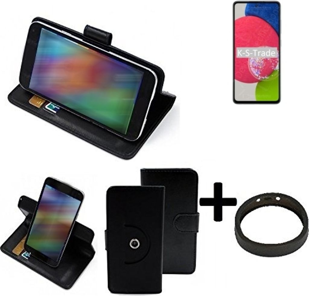 K-S-Trade Case Schutz Hülle kompatibel mit Samsung Galaxy A52s 5G + Bumper Handy Hülle Flipcase Smartphone Cover Handy Schutz Tasche Walletcase