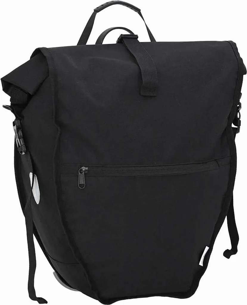 Sacoche de Transport pour Vélo Arrière Grande Capacité en Tissu Noir