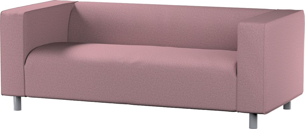 Dekoria Bezug für Klippan 2-Sitzer Sofa, schwarz--rosa, Sofahusse, Klippan 2-Sitzer