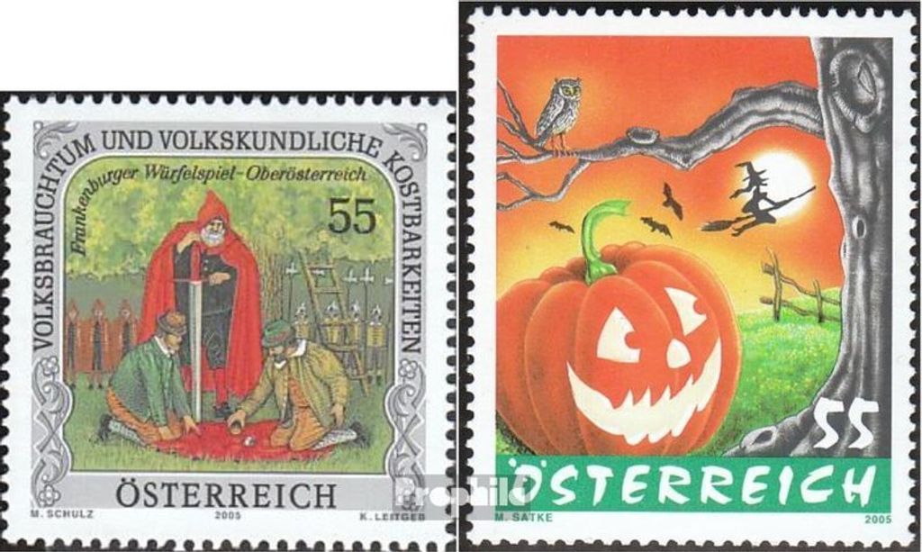 Briefmarken Österreich 2005 Mi 2543,2545 (kompl.Ausg.) gestempelt Volksbrauchtum