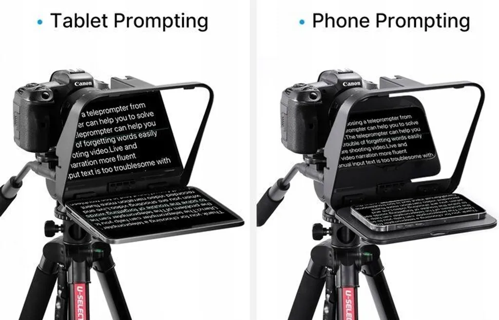 Prompteur Portable VLOG avec Télécommande pour Vidéos YouTube Pro - 7