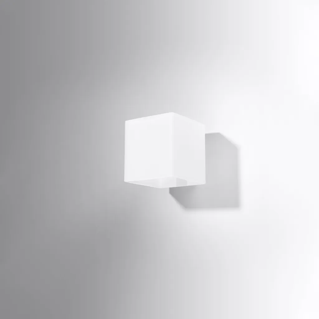 Applique RICO 1xG9 8W Sollux Lighting en verre blanc 10x12x10cm