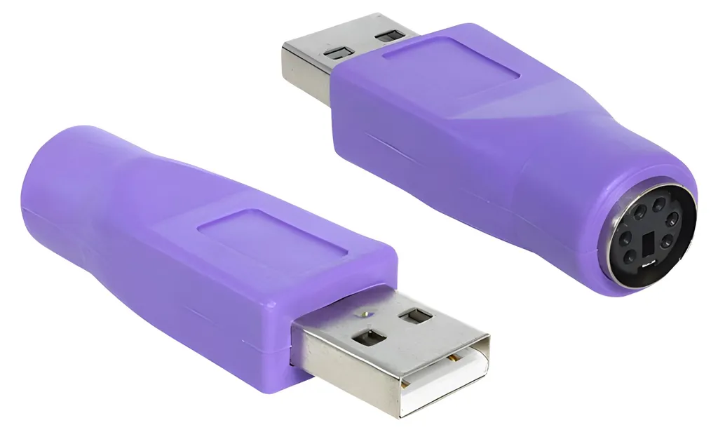 Adattatore USB a PS/2 Delock 65461 | Convertitore Tastiera Vintage Adattatore USB a PS/2 Delock 65461 | Convertitore Tastiera Vintage