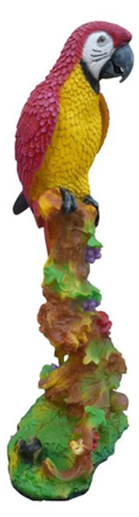 Statue Perroquet Abstrait 98 cm - Sculpture Design Déco Jardin Chic