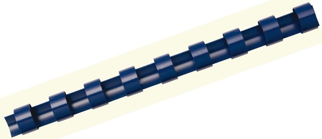 Plastikbinderücken A4 21 Ringe blau 6mm VE=10x25 Stück