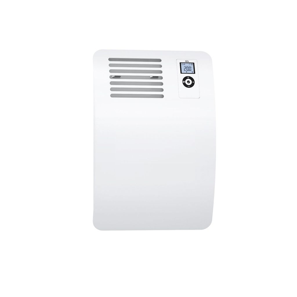 AEG Wand-Konvektor WKL 500 Comfort, Elektroheizung 0,5 kW, für ca. 6 m², LCD, Wochentimer, Offene-Fenster-Erkennung, 120 min. Kurztimer, 238717