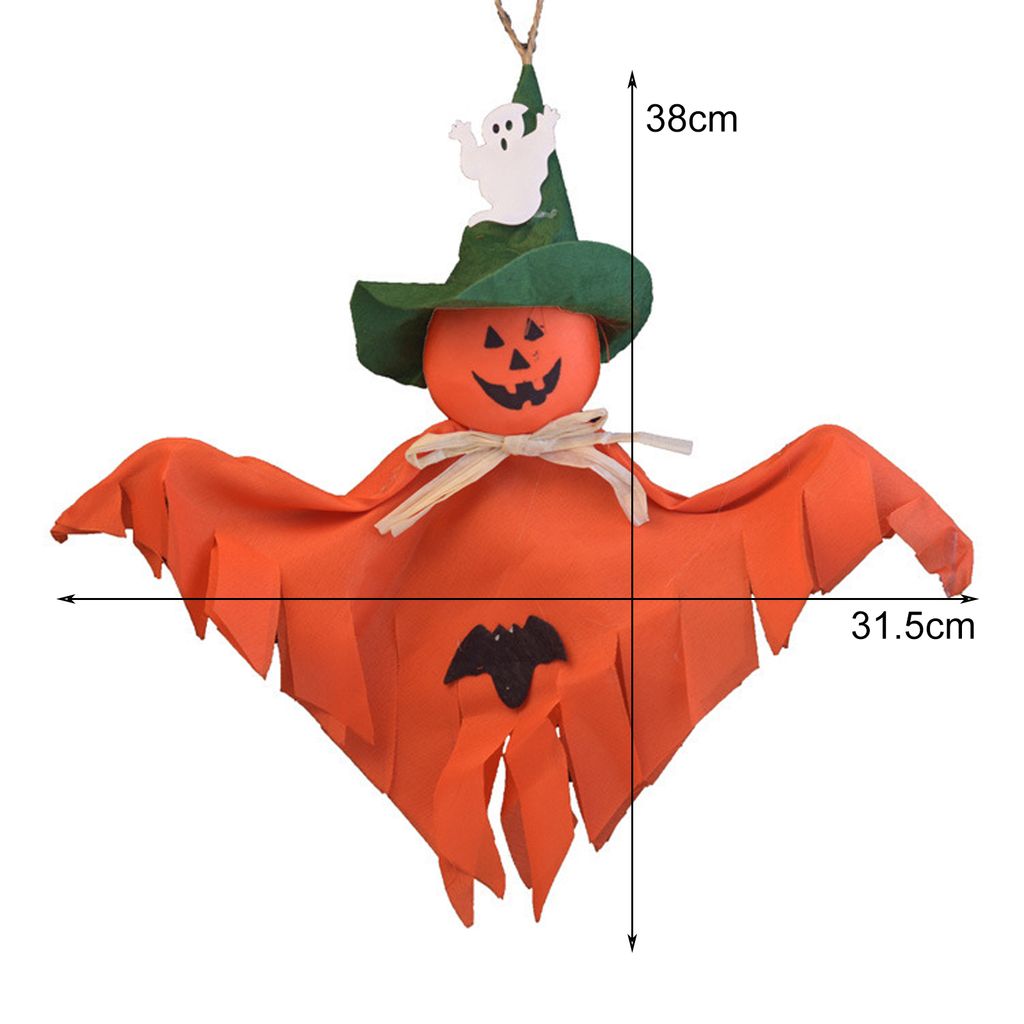 Gürtelte Halloween -Kürbis -Dekor Zierleichter entzückender realistischer heller Farbe Halloween Ornament für Partys Festivals-Orange