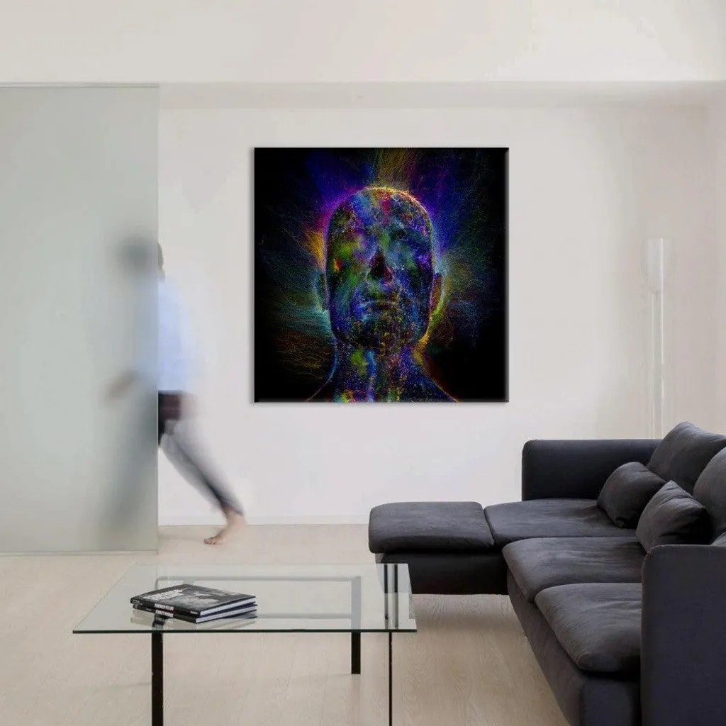 Décoration murale ALIEN Abstraction 105 tableau 80 x 80 cm - 3
