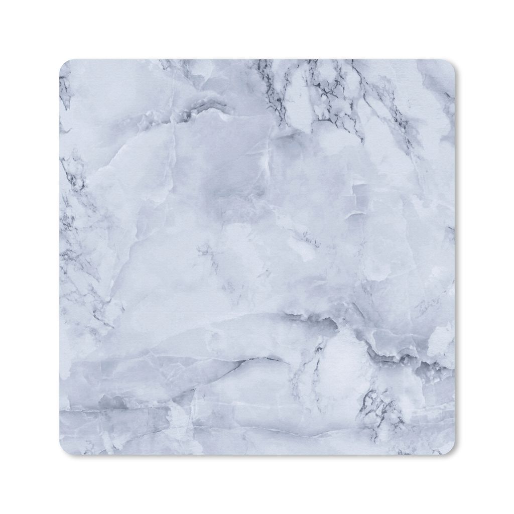 MuchoWow Mauspad Mousepad Marmor - Füllstoff - Blau 30x30 cm - Mousepads - Maus Mat - Pad - Mausunterlage - Gaming