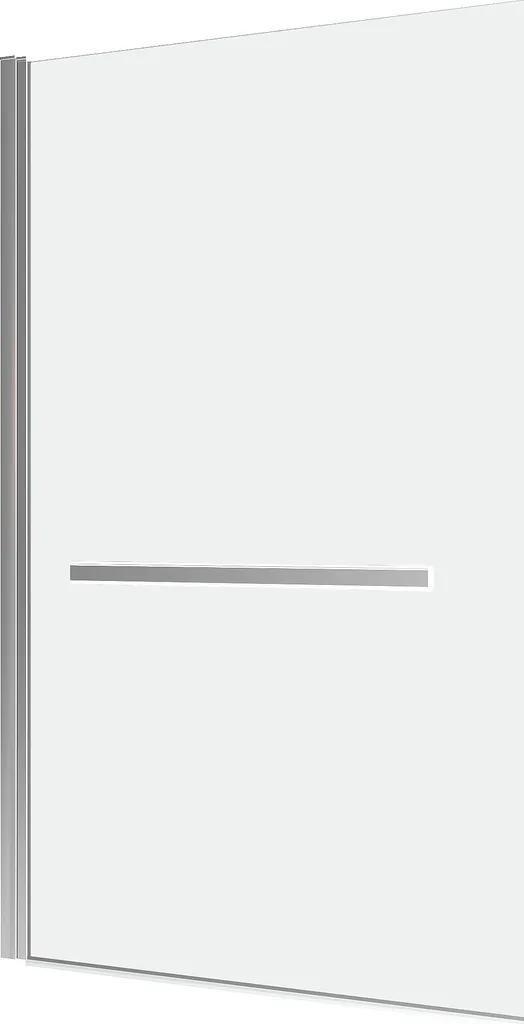 Pare-baignoire pivotant TSHAPE CHROMED 85x150cm en verre trempé 6mm