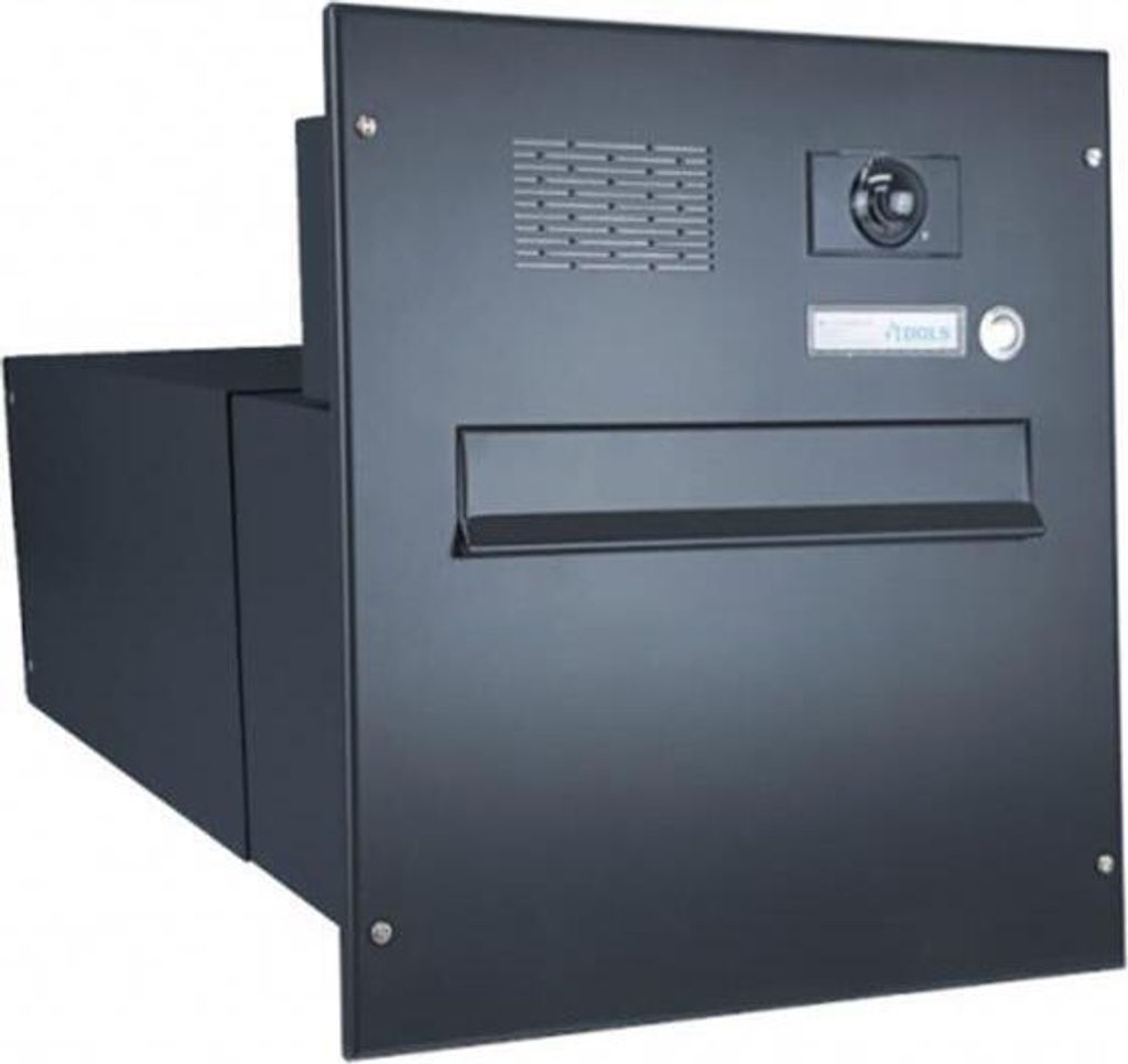 B-242 XXL Kamera Durchwurfbriefkasten in RAL 7016,Systemzentrale