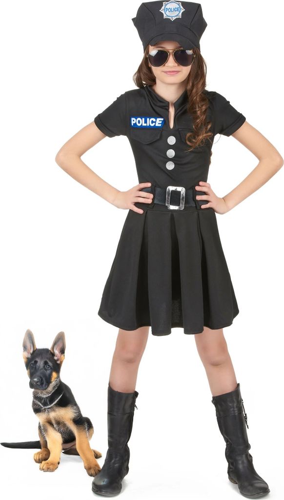 Costume da piccola poliziotta per bambini poliziotta Immagine del prodotto 