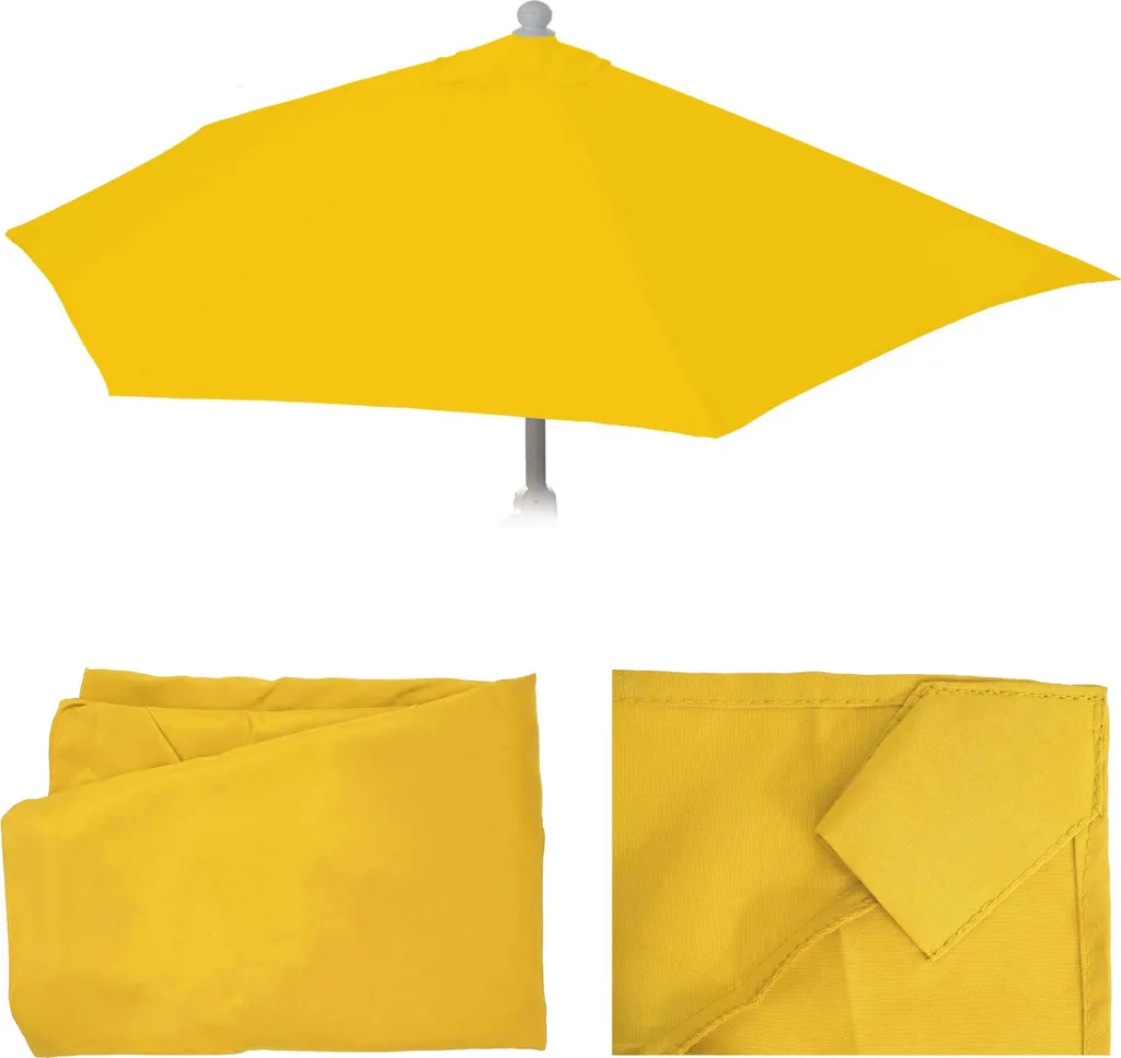 Telo Ombrellone 270 cm Mezza Luna Giallo Ricambio Economico