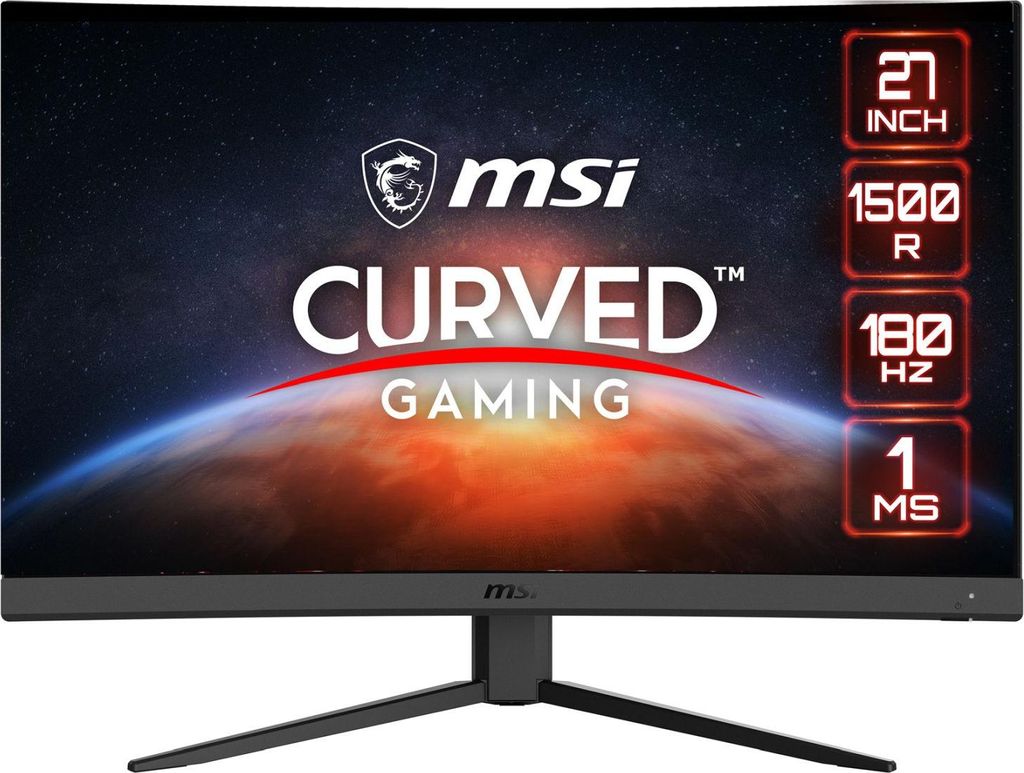 MSI G27C4DE E3, Gaming-Monitor, (FullHD, Rapid-VA, Curved)