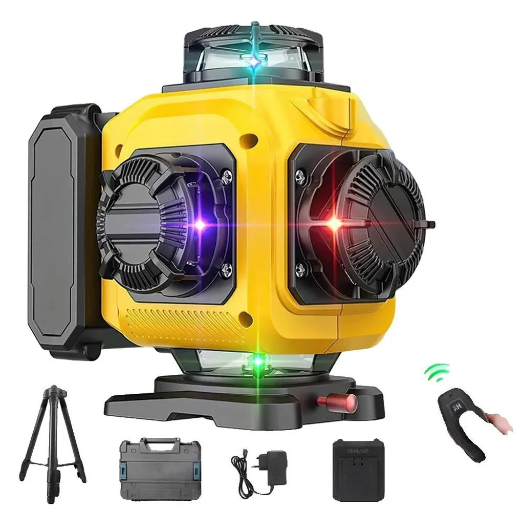 Niveau laser croisé 360 automatique avec pack accessoires et trépied