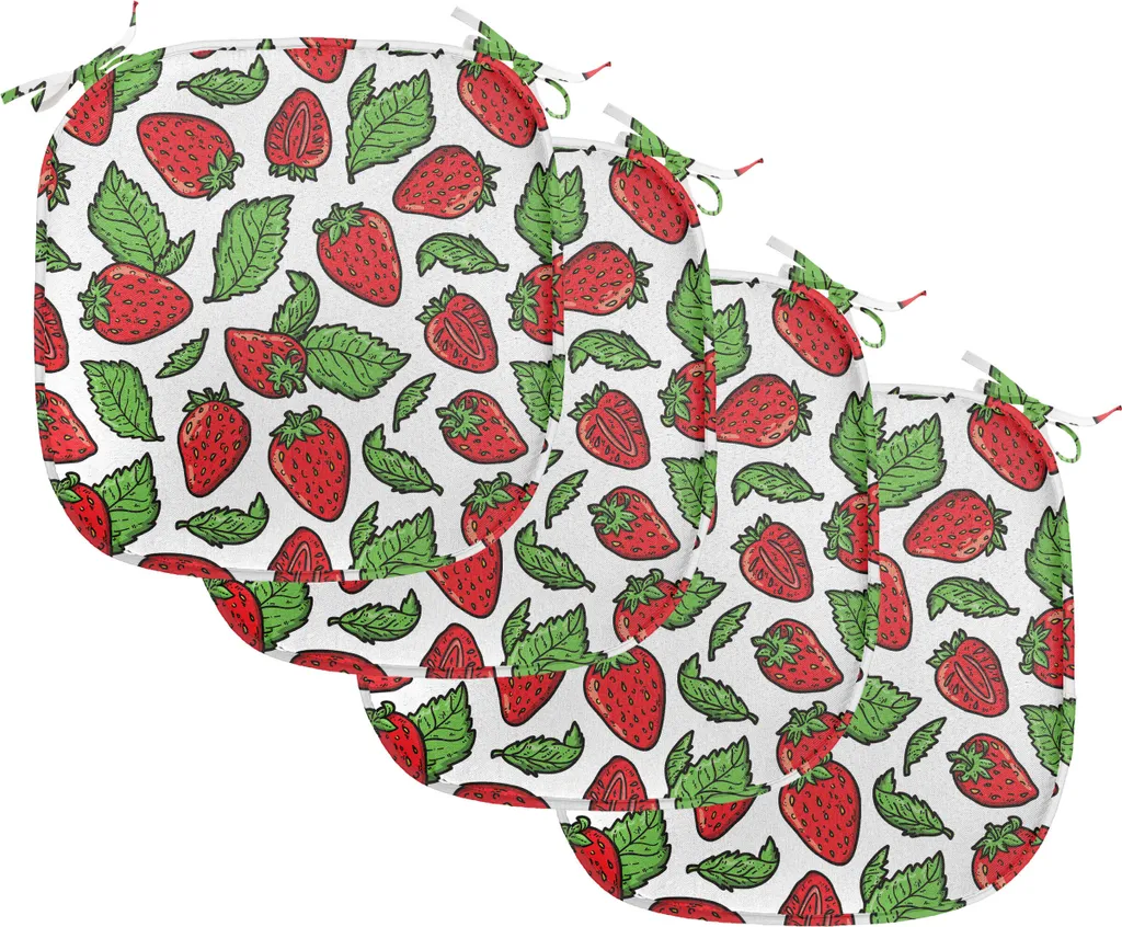 Set 4 Cuscini Sedie ABAKUHAUS 40x40 Impermeabili per Famiglia