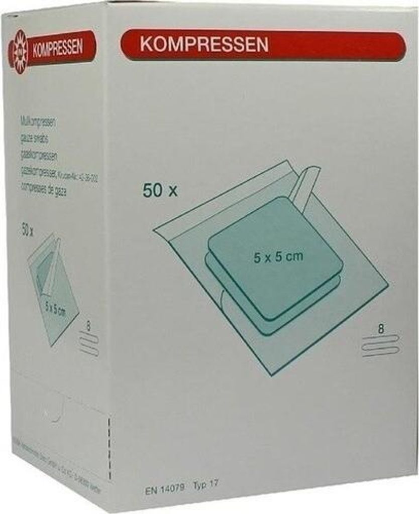 Gaziki 5x5cm 8f szt, 50X2 szt KOM Zdjęcie produktu 