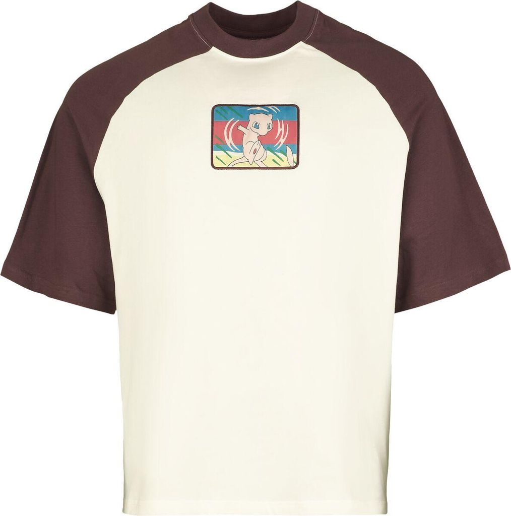 Pokémon Oversize T-Shirt Herren Mew weiß/rot Fan-Merch, Produktbild 