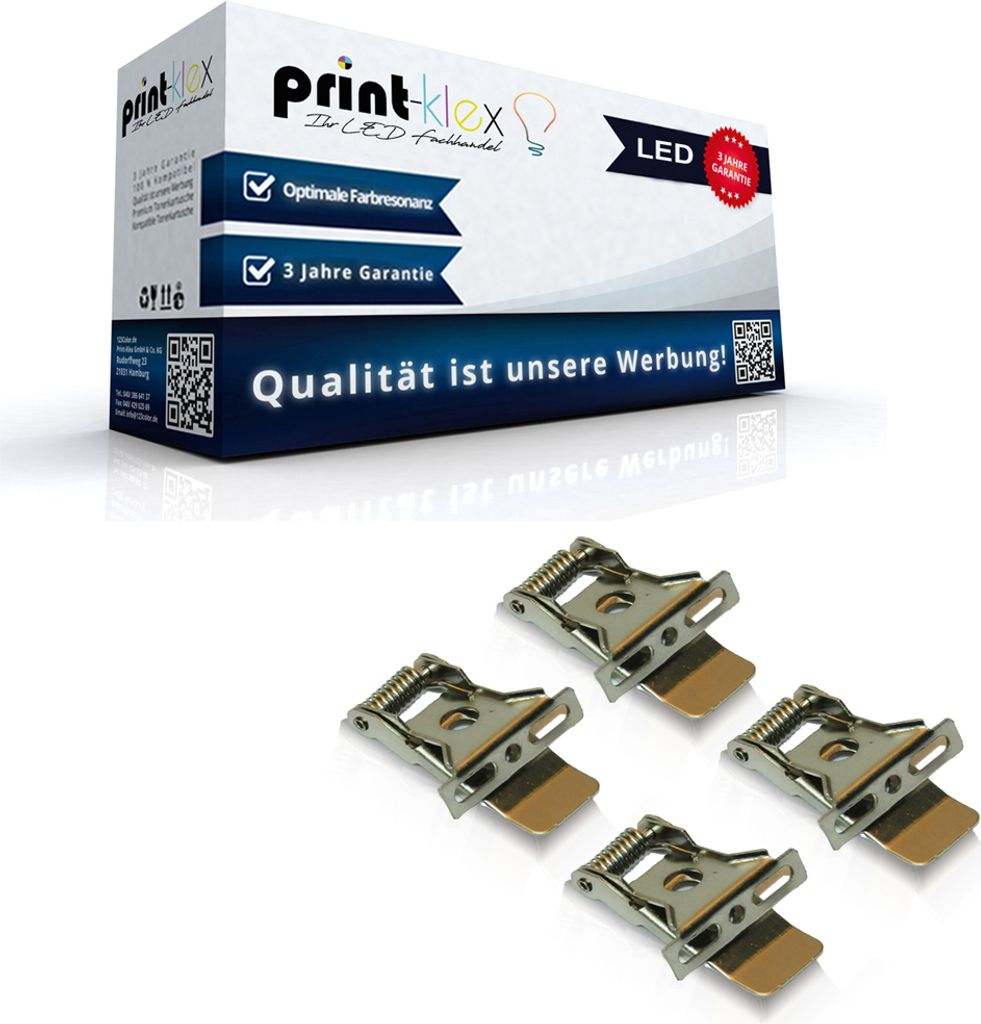 4x LED Panel Befestigungsclips Montageclips Deckenhalterung Set Clips - Office Plus Serie