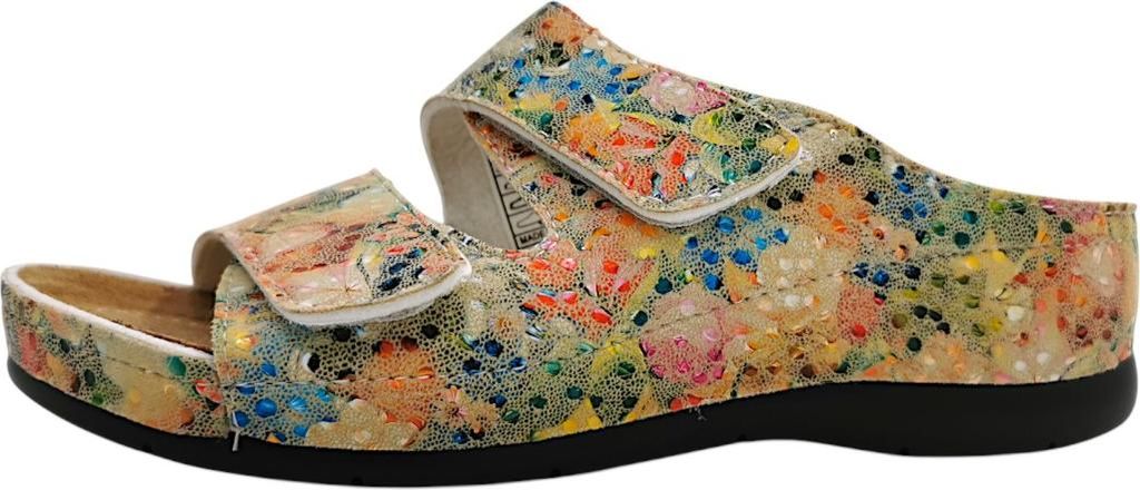 Jane Klain Damenschuhe Pantoletten Bequem Beige Freizeit, Schuhgröße:42 EU