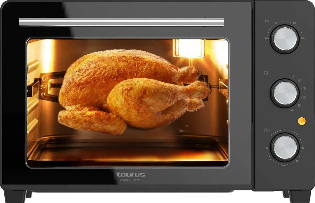 Mini Four 30L Taurus 1500W Noir 5 Modes de Cuisson et Design Compact