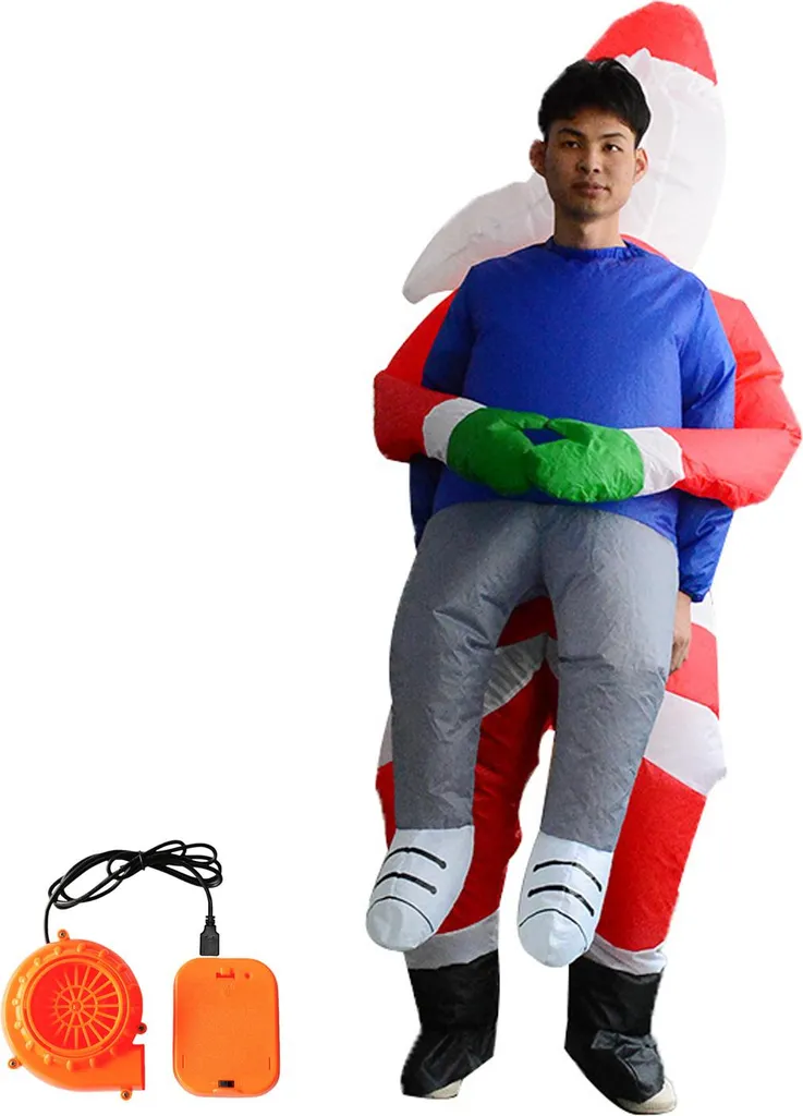 Tenue de Cosplay Noël gonflable pour animation de fête et soirées club