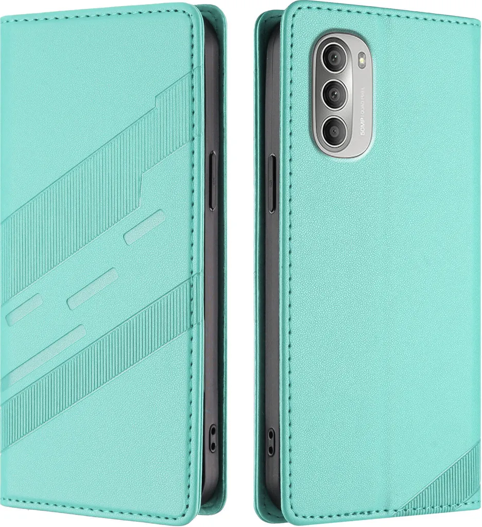 Cover Motorola G51 5G Turchese Portafoglio - Elegante e Funzionale