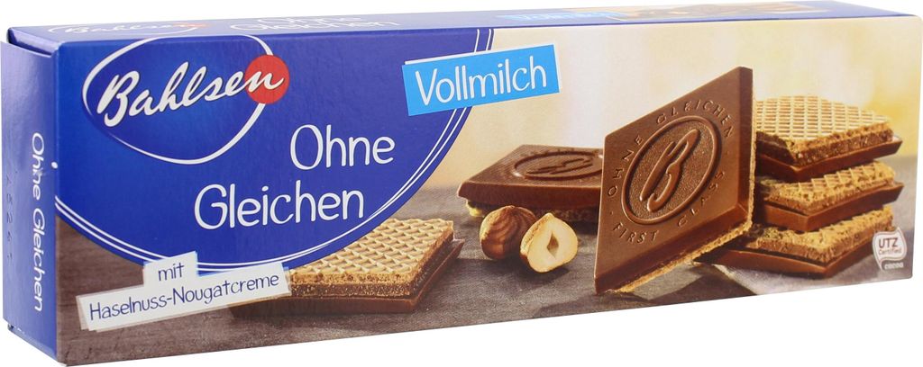 Bahlsen ohne Gleichen Vollmilchschokolade und Haselnusscreme 125 g