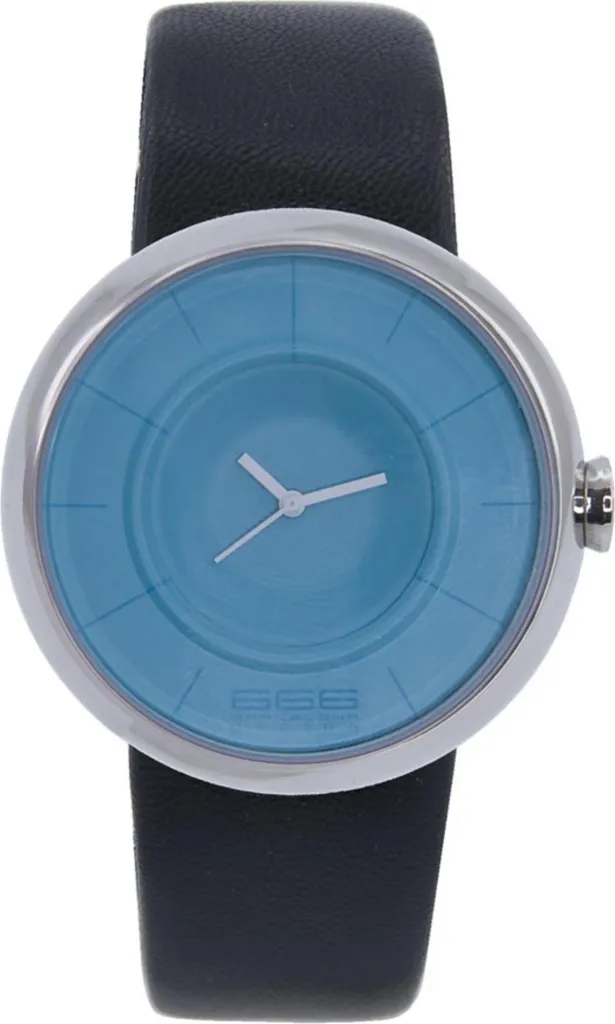 666 Barcelona 666-293 Orologio Minimal: Quadrante Blu e Cinturino Pelle