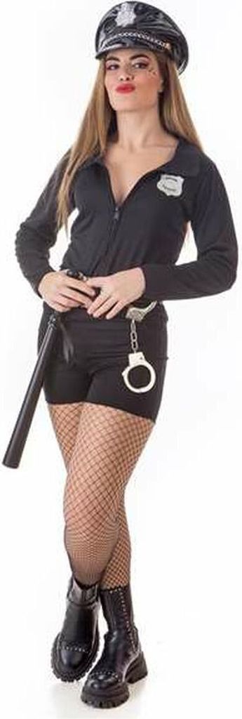 y Polizei Schwarz Erwachsene Kostüme L 4 Stück