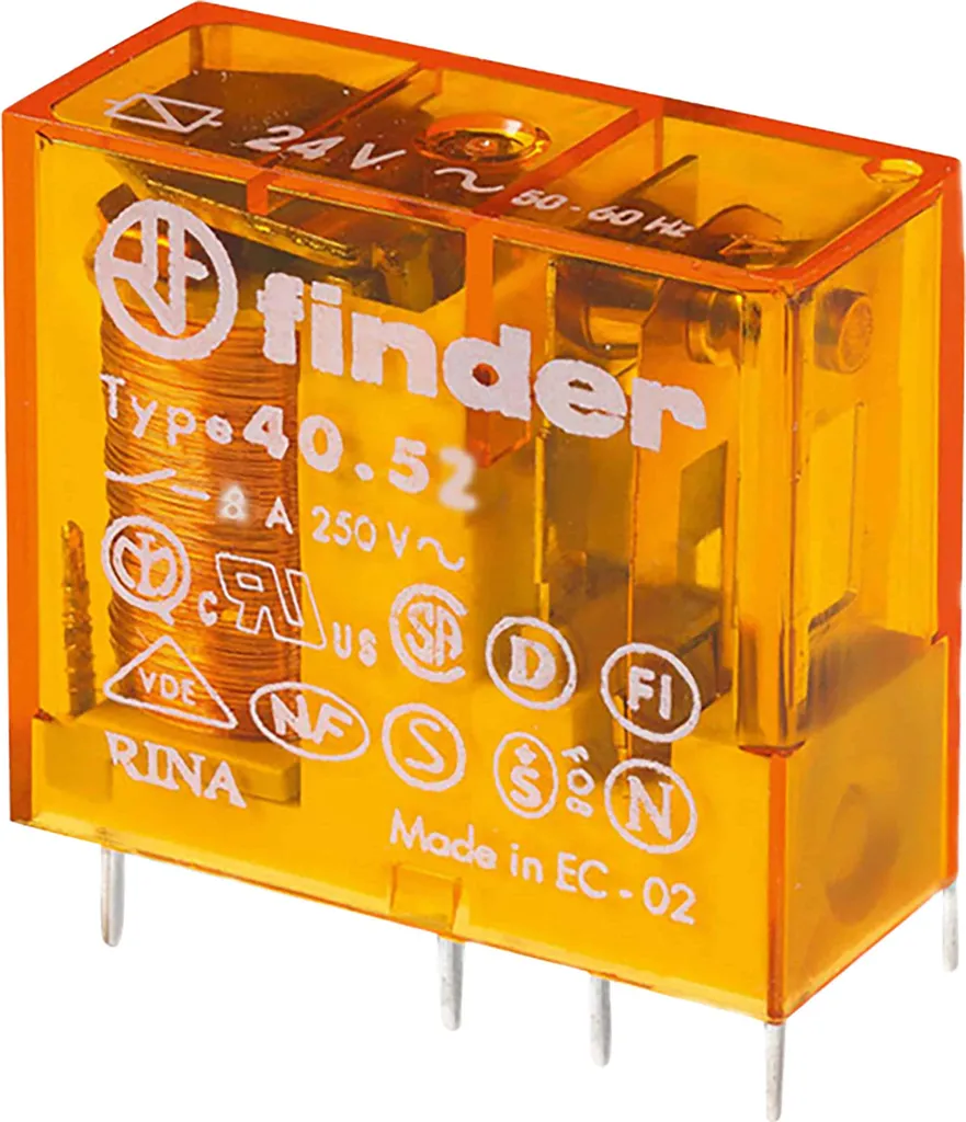 Finder 40.52.8.048.0000 | Relè Interfaccia 2 Scambi 8A 48V AC PCB