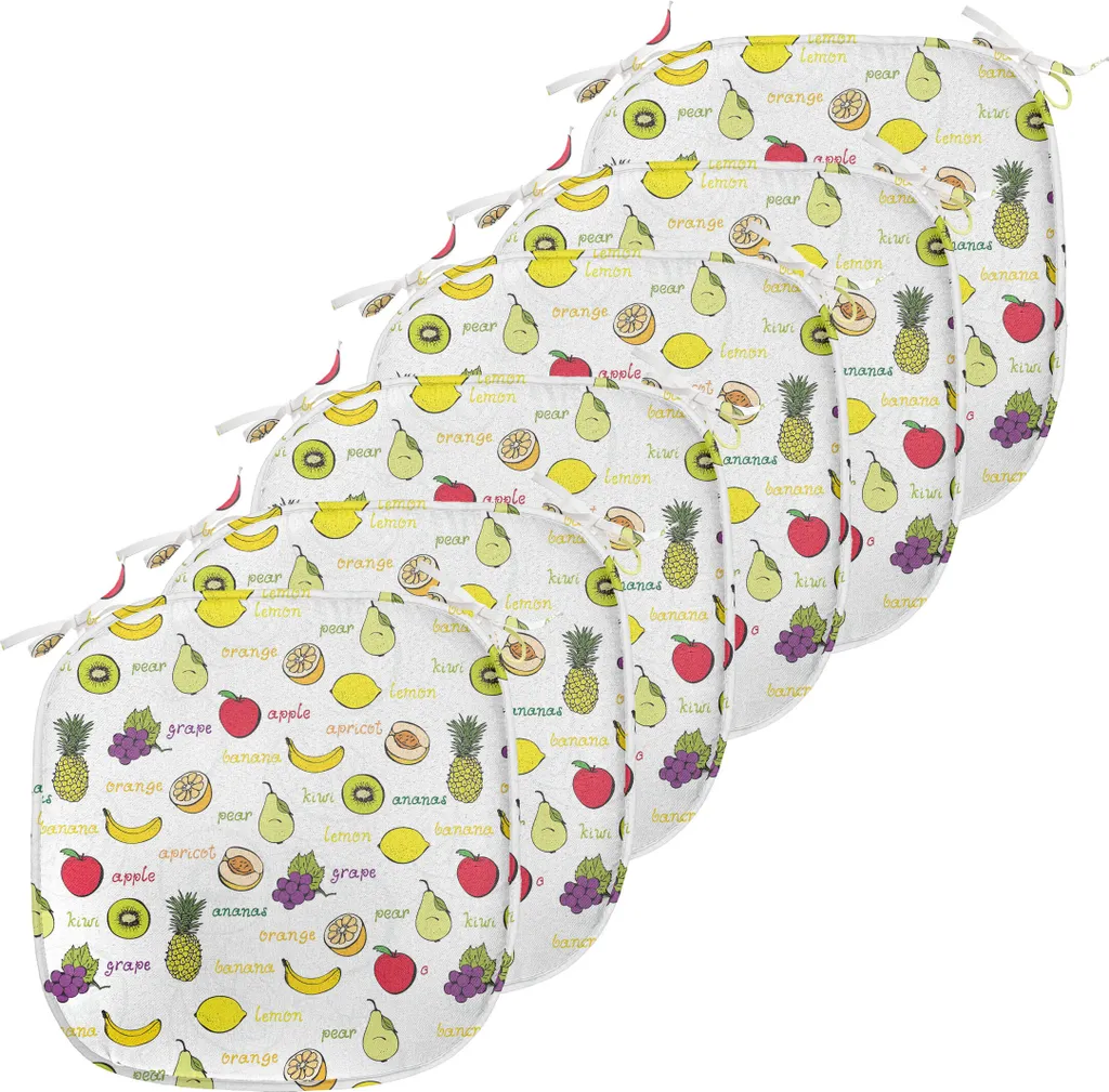 Assises de chaise pour salle à manger, lot de 6 coussins décoratifs 40cm