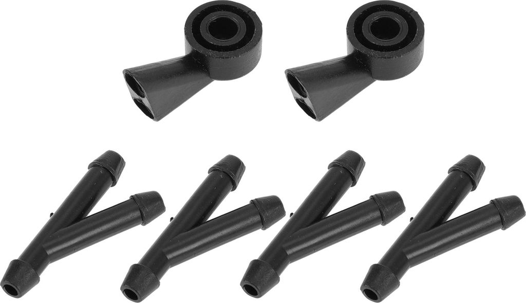 8E9955985 Scheibenwaschdüse für Audi Schwarz Frontscheiben-Spritzdüsen Wischer-Spritzdüse Kunststoff 1 Set