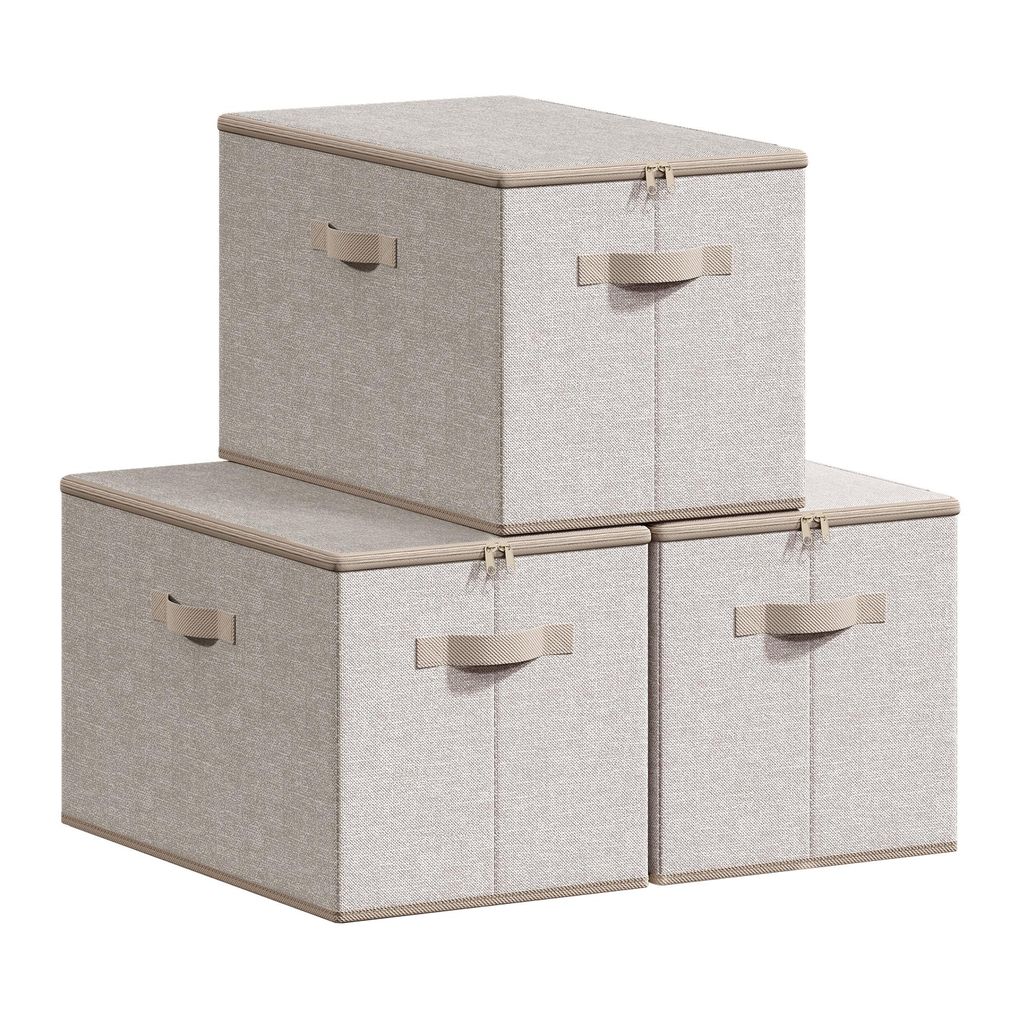 SONGMICS Skládací úložné boxy se zabudovanými rukojeťmi, Obrázek produktu 