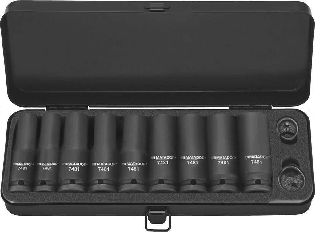 Kraft-Steckschlüssel-Satz L, 13-tlg., 12,5 mm (1/2"): 10-24 mm